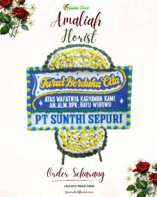 Papan Bunga Duka di Kebon Waru