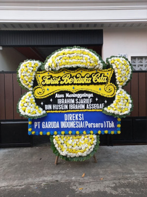 Papan Bunga Duka di Kebon Waru