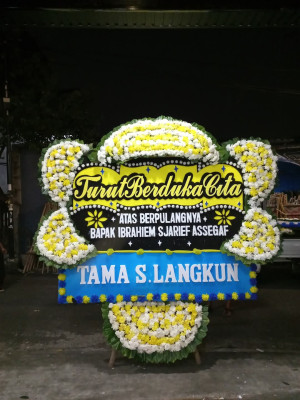 Papan Bunga Duka di Kebon Waru