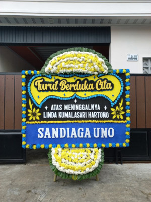 Papan Bunga Duka di Kebon Waru