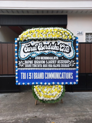 Papan Bunga Duka di Kebon Waru